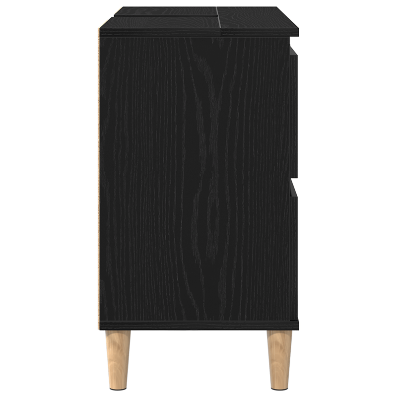 Casa si Gradina - Mobilier - Mobilier baie - Comode baie - Dulap de chiuveta, stejar negru, 80x33x60 cm, lemn prelucrat - Infinity.ro