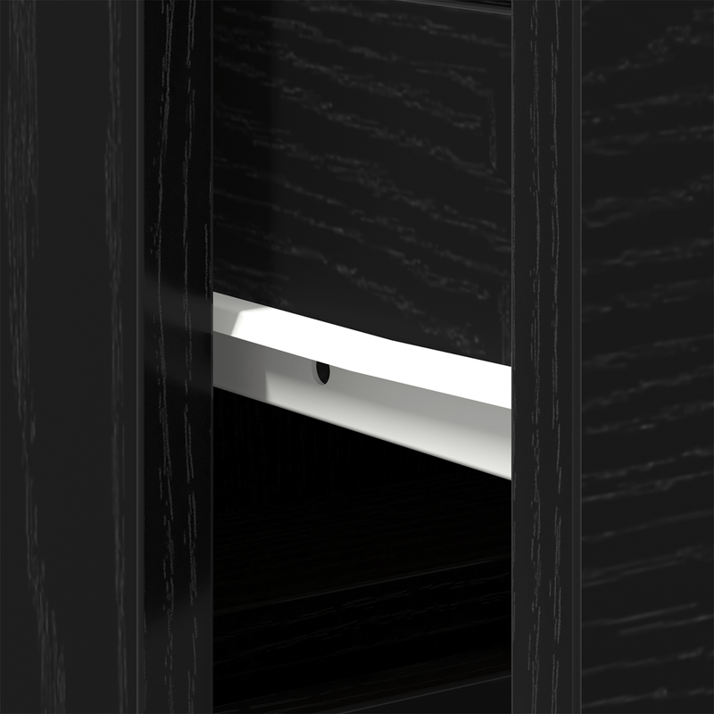 Casa si Gradina - Mobilier - Mobilier baie - Comode baie - Dulap de chiuveta, stejar negru, 80x33x60 cm, lemn prelucrat - Infinity.ro