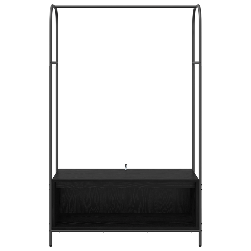 Casa si Gradina - Mobilier - Organizare si depozitare - Cuiere - Suport haine cu rafturi Stejar negru 100x44x160 cm - Infinity.ro