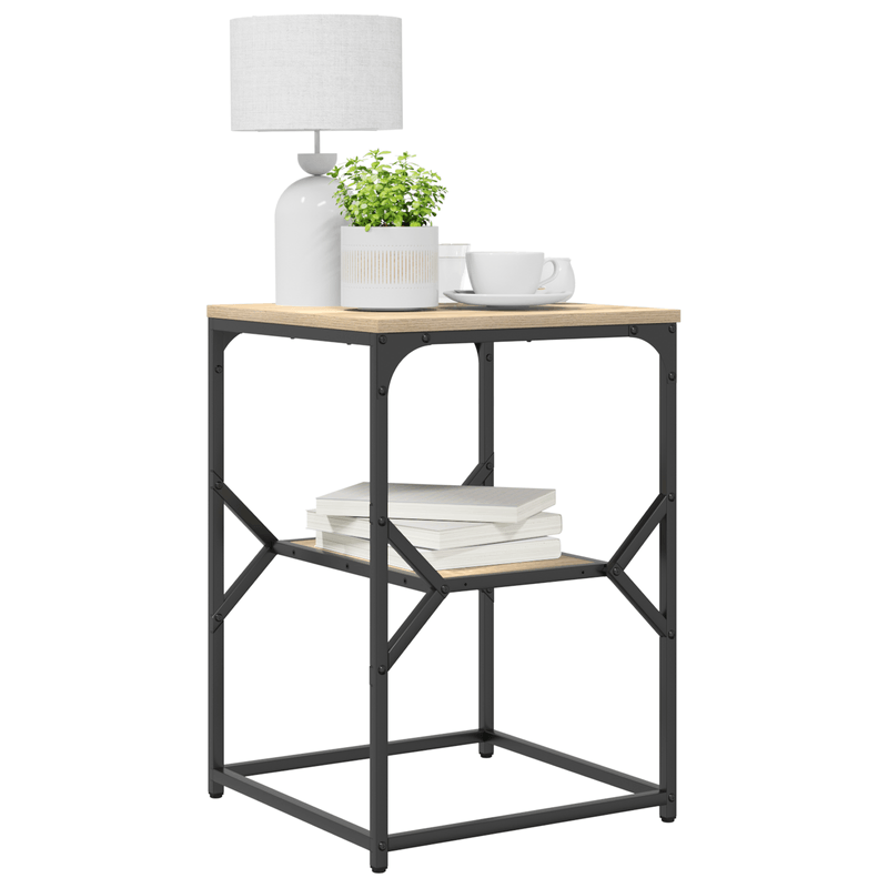 Casa si Gradina - Mobilier - Comode si corpuri - Noptiere - Masa laterala, stejar sonoma, 41x40x60 cm, lemn prelucrat - Infinity.ro