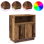 Casa si Gradina - Mobilier - Comode si corpuri - Comode - Dulap cu LED Lemn Vechi 71x34,5x75 cm Lemn Ingineresc - Infinity.ro
