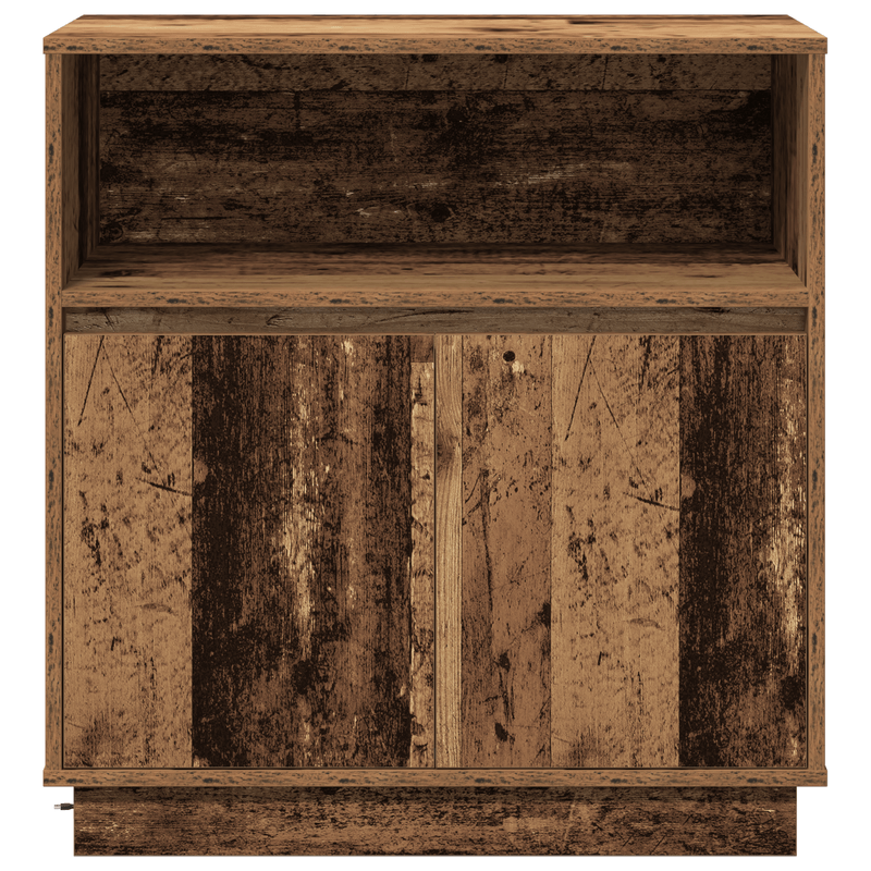 Casa si Gradina - Mobilier - Comode si corpuri - Comode - Dulap cu LED Lemn Vechi 71x34,5x75 cm Lemn Ingineresc - Infinity.ro