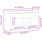Casa si Gradina - Mobilier - Canapele si coltare - Banchete - Banca de depozitare, stejar negru, 80x30x45 cm, lemn prelucrat - Infinity.ro
