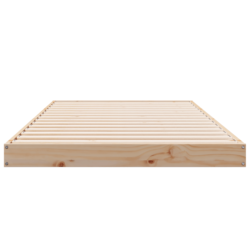 Casa si Gradina - Mobilier - Paturi si accesorii - Paturi - Cadru de pat de podea, alb, 100x220 cm, lemn masiv de pin - Infinity.ro