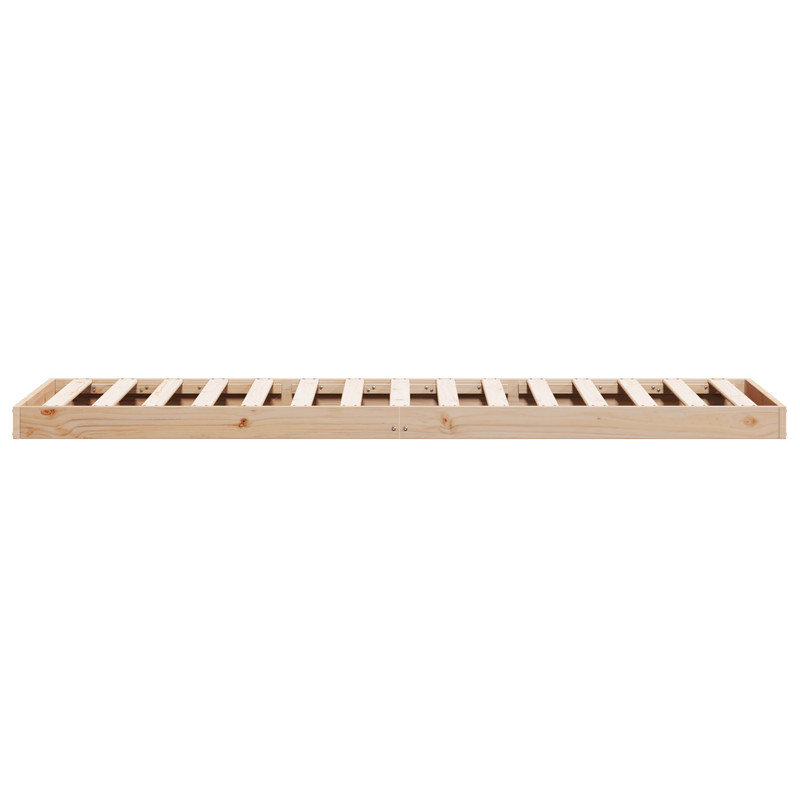 Casa si Gradina - Mobilier - Paturi si accesorii - Paturi - Cadru de pat de podea, alb, 100x220 cm, lemn masiv de pin - Infinity.ro