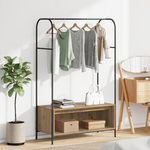 Casa si Gradina - Mobilier - Organizare si depozitare - Cuiere - Suport pentru haine cu rafturi din stejar 100x44x160 cm - Infinity.ro