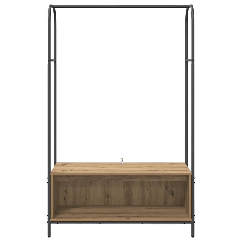 Casa si Gradina - Mobilier - Organizare si depozitare - Cuiere - Suport pentru haine cu rafturi din stejar 100x44x160 cm - Infinity.ro