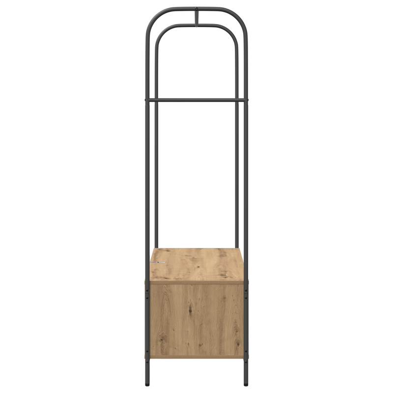 Casa si Gradina - Mobilier - Organizare si depozitare - Cuiere - Suport pentru haine cu rafturi din stejar 100x44x160 cm - Infinity.ro