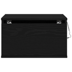 Casa si Gradina - Mobilier - Comode si corpuri - Noptiere - Noptiera cu LED-uri, de perete, stejar negru, 50x36x30 cm - Infinity.ro