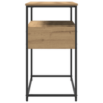 Casa si Gradina - Mobilier - Comode si corpuri - Console - Masuta consola, stejar artizanal, 75x40x75 cm, lemn si otel - Infinity.ro