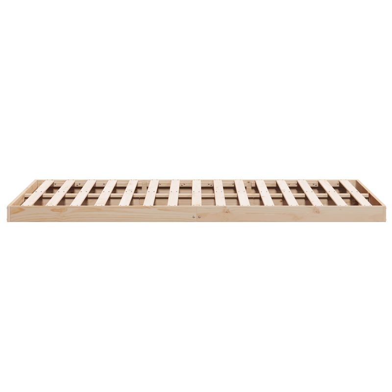 Casa si Gradina - Mobilier - Paturi si accesorii - Paturi - Cadru de pat de podea, alb, 160x220 cm, lemn masiv de pin - Infinity.ro