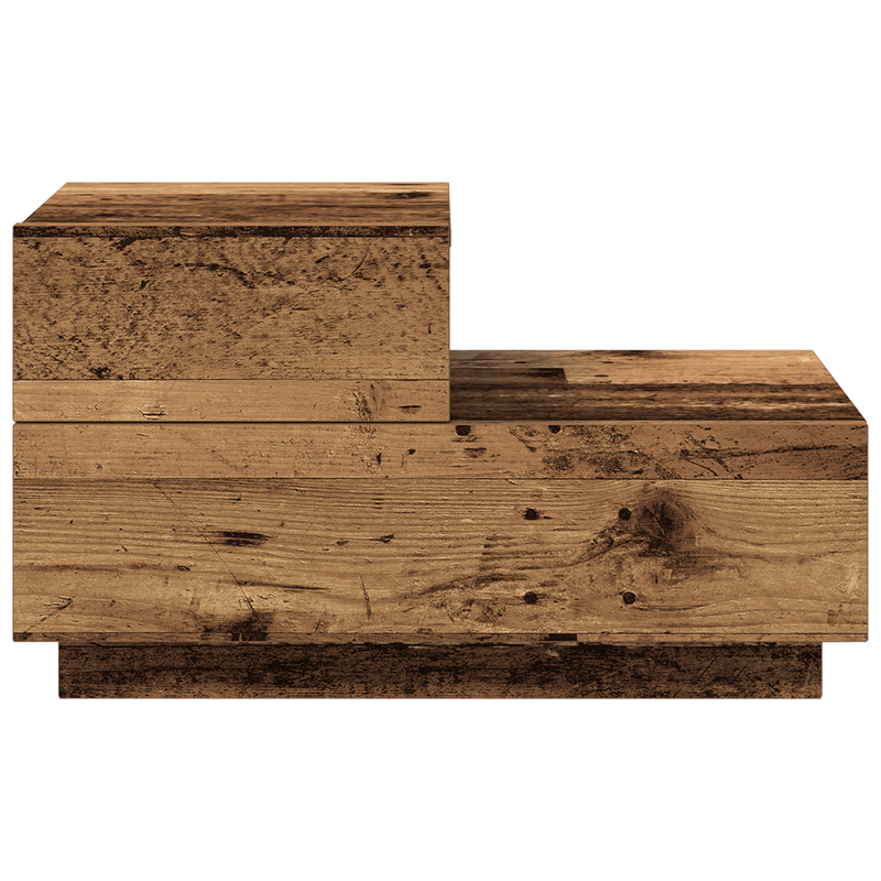 Casa si Gradina - Mobilier - Comode si corpuri - Noptiere - Noptiera cu LED-uri, lemn vechi, 100x36x49 cm - Infinity.ro