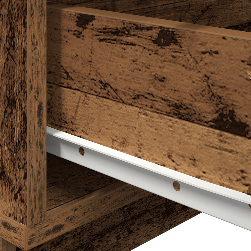 Casa si Gradina - Mobilier - Comode si corpuri - Noptiere - Noptiera cu LED-uri, lemn vechi, 100x36x49 cm - Infinity.ro