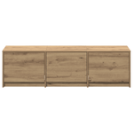 Casa si Gradina - Mobilier - Comode si corpuri - Comode - Dulap TV cu LED Stejar Lucrat Manual 140x34x40 cm Lemn Prelucrat - Infinity.ro