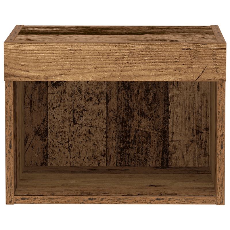 Casa si Gradina - Mobilier - Comode si corpuri - Comode - Dulap de perete cu LED-uri, lemn vechi, 40x30x30 cm - Infinity.ro