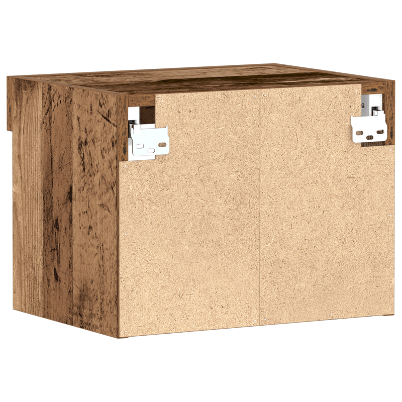 Casa si Gradina - Mobilier - Comode si corpuri - Comode - Dulap de perete cu LED-uri, lemn vechi, 40x30x30 cm - Infinity.ro