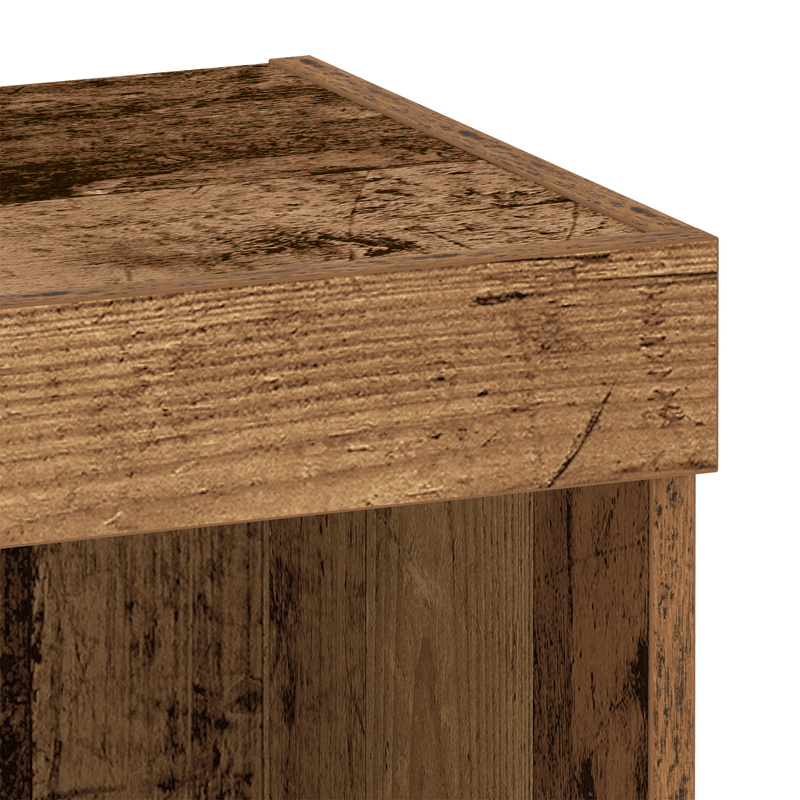 Casa si Gradina - Mobilier - Comode si corpuri - Comode - Dulap de perete cu LED-uri, lemn vechi, 40x30x30 cm - Infinity.ro