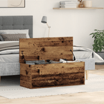 Casa si Gradina - Mobilier - Organizare si depozitare - Cufere si lazi - Cufar de depozitare  din lemn vechi, 90x35x35 cm, din lemn stratificat - Infinity.ro