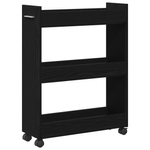 Casa si Gradina - Mobilier - Dulapuri si sifoniere - Dulapuri - Dulap cu roti, stejar negru, 60x22x79 cm, lemn prelucrat - Infinity.ro