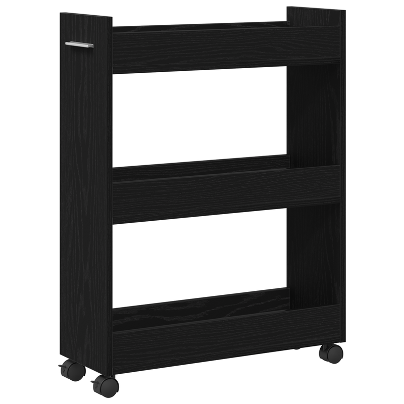 Casa si Gradina - Mobilier - Dulapuri si sifoniere - Dulapuri - Dulap cu roti, stejar negru, 60x22x79 cm, lemn prelucrat - Infinity.ro