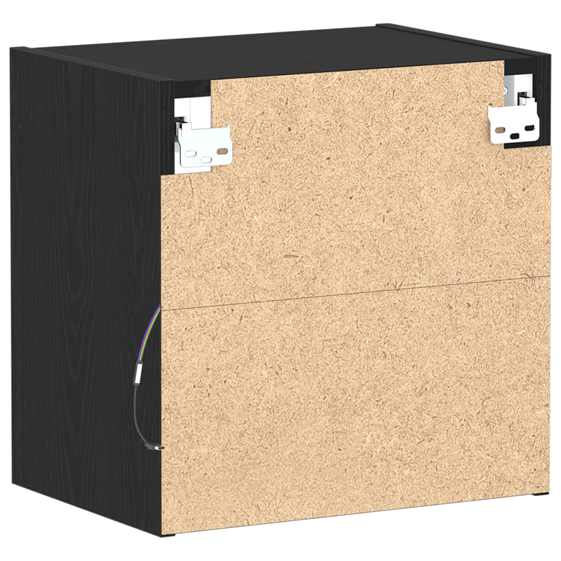 Casa si Gradina - Mobilier - Biblioteci si rafturi - Rafturi - Raft suspendat, stejar negru, 40x28,5x40 cm, lemn prelucrat - Infinity.ro