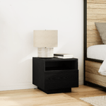 Casa si Gradina - Mobilier - Comode si corpuri - Noptiere - Noptiere cu LED-uri, 2 buc., stejar negru, 40x39x37 cm - Infinity.ro
