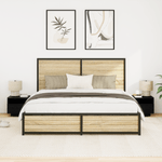 Casa si Gradina - Mobilier - Comode si corpuri - Noptiere - Noptiere cu LED-uri, 2 buc., stejar negru, 40x39x37 cm - Infinity.ro