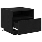 Casa si Gradina - Mobilier - Comode si corpuri - Noptiere - Noptiere cu LED-uri, 2 buc., stejar negru, 40x39x37 cm - Infinity.ro