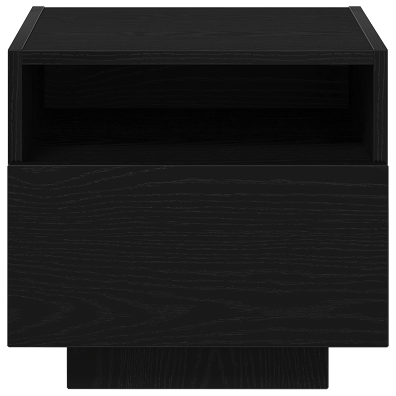 Casa si Gradina - Mobilier - Comode si corpuri - Noptiere - Noptiere cu LED-uri, 2 buc., stejar negru, 40x39x37 cm - Infinity.ro