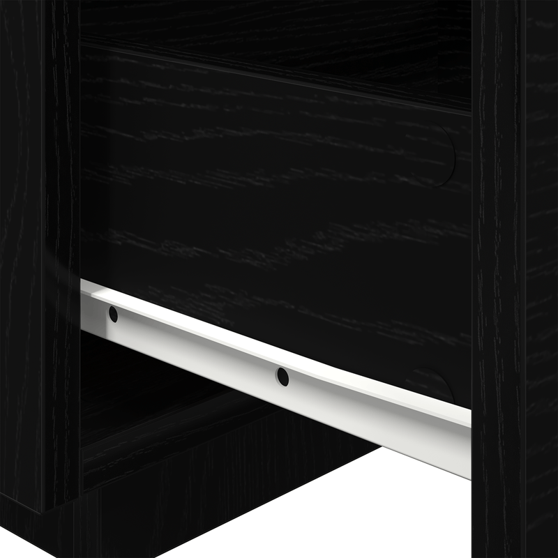 Casa si Gradina - Mobilier - Comode si corpuri - Noptiere - Noptiere cu LED-uri, 2 buc., stejar negru, 40x39x37 cm - Infinity.ro