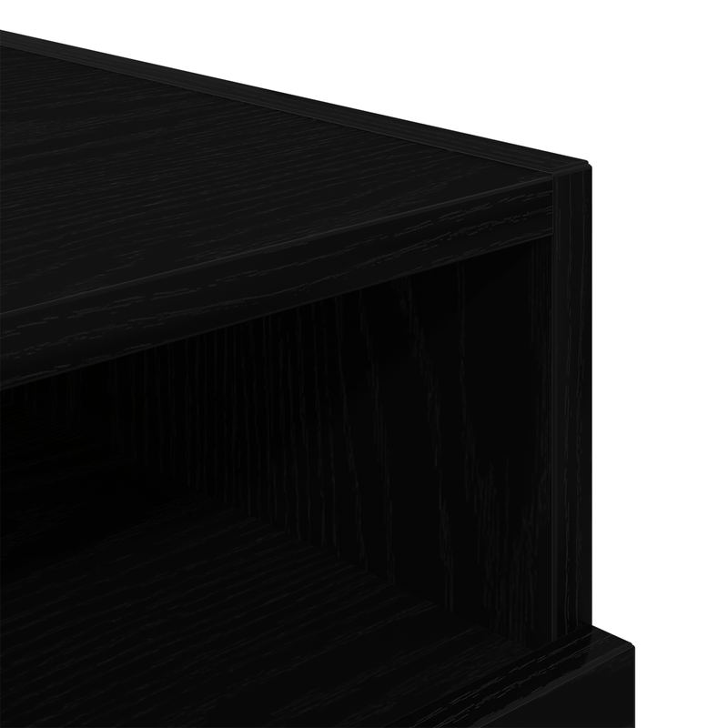Casa si Gradina - Mobilier - Comode si corpuri - Noptiere - Noptiere cu LED-uri, 2 buc., stejar negru, 40x39x37 cm - Infinity.ro