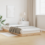 Casa si Gradina - Mobilier - Paturi si accesorii - Paturi - Cadru de pat de podea, 90x210 cm, lemn masiv de pin - Infinity.ro