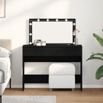 Casa si Gradina - Mobilier - Comode si corpuri - Masute de toaleta - Masa de Toaleta cu LED Stejar Negru 100x40x120 cm - Infinity.ro