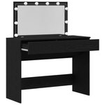 Casa si Gradina - Mobilier - Comode si corpuri - Masute de toaleta - Masa de Toaleta cu LED Stejar Negru 100x40x120 cm - Infinity.ro