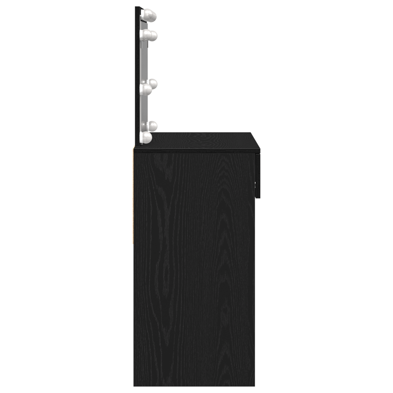 Casa si Gradina - Mobilier - Comode si corpuri - Masute de toaleta - Masa de Toaleta cu LED Stejar Negru 100x40x120 cm - Infinity.ro