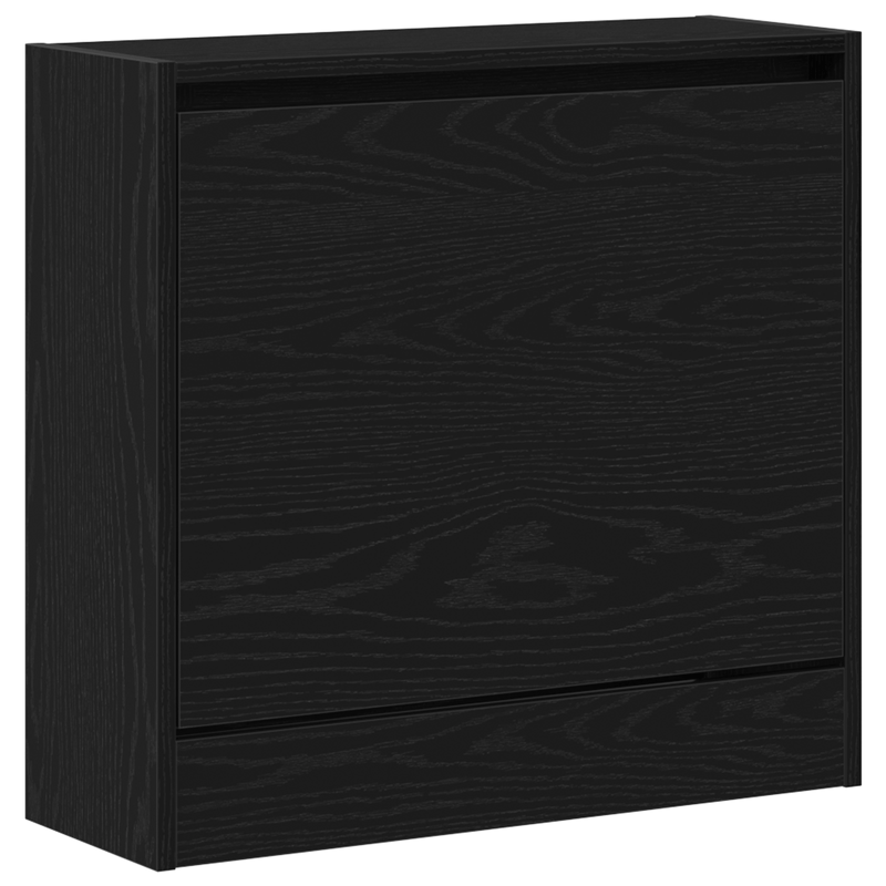 Casa si Gradina - Mobilier - Organizare si depozitare - Organizator incaltaminte - Cabinet pentru pantofi Negru Stejar 60x21x57 cm Lemn prelucrat - Infinity.ro