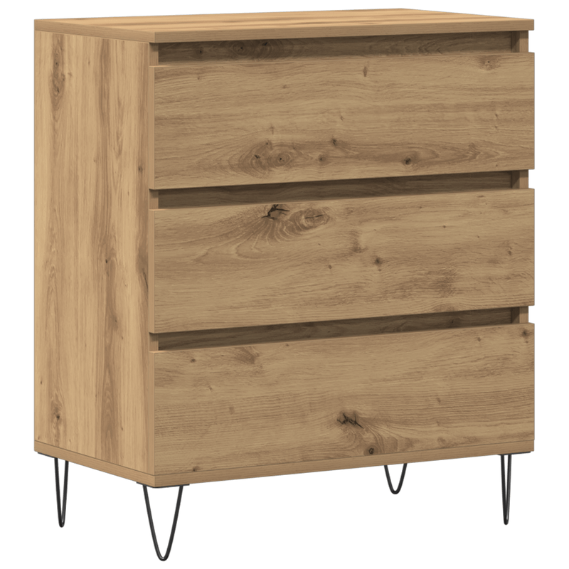 Casa si Gradina - Mobilier - Comode si corpuri - Comode - Dulap cu sertare, stejar artizanal, 60x35x70 cm, lemn prelucrat - Infinity.ro