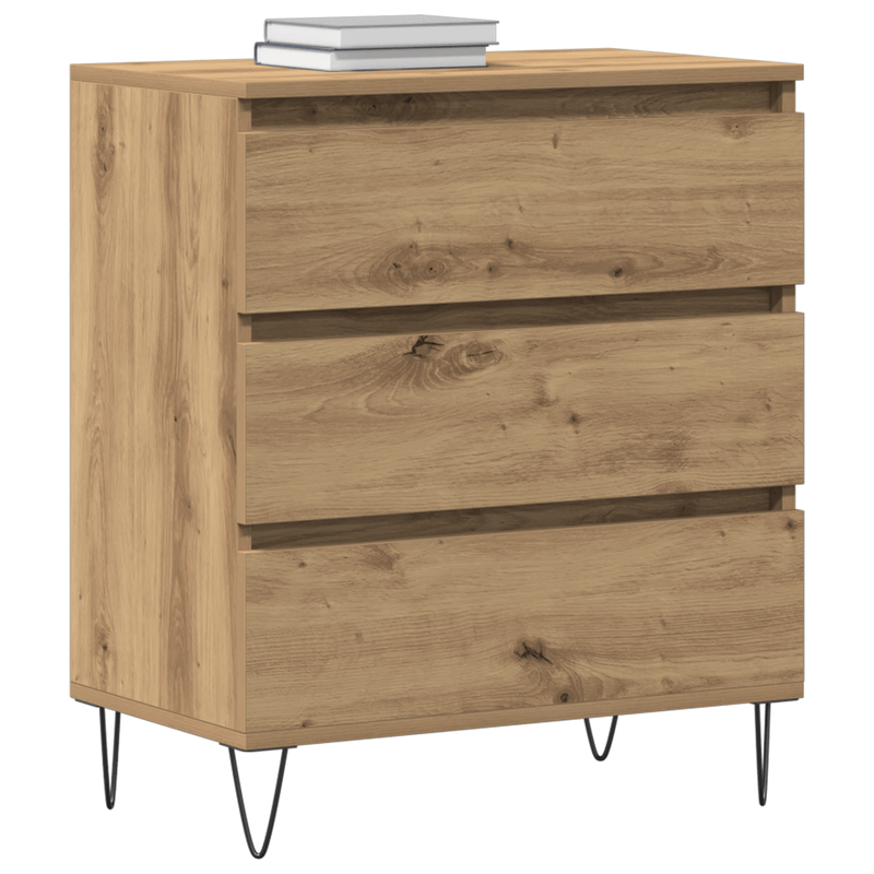 Casa si Gradina - Mobilier - Comode si corpuri - Comode - Dulap cu sertare, stejar artizanal, 60x35x70 cm, lemn prelucrat - Infinity.ro