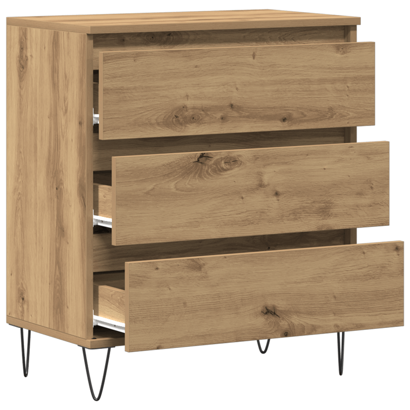 Casa si Gradina - Mobilier - Comode si corpuri - Comode - Dulap cu sertare, stejar artizanal, 60x35x70 cm, lemn prelucrat - Infinity.ro