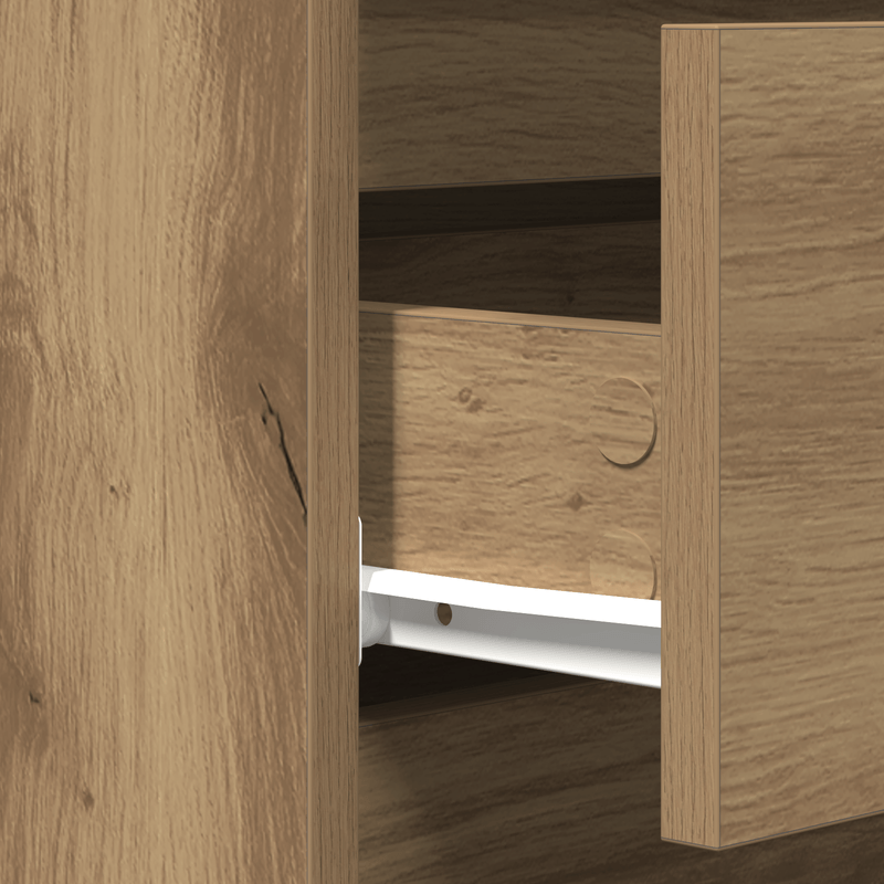 Casa si Gradina - Mobilier - Comode si corpuri - Comode - Dulap cu sertare, stejar artizanal, 60x35x70 cm, lemn prelucrat - Infinity.ro