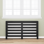 Casa si Gradina - Termice - Calorifere si accesorii - Accesorii calorifere - Husa de radiator stejar negru 149x20x82 cm lemn ingenierat - Infinity.ro