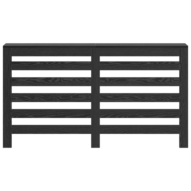 Casa si Gradina - Termice - Calorifere si accesorii - Accesorii calorifere - Husa de radiator stejar negru 149x20x82 cm lemn ingenierat - Infinity.ro