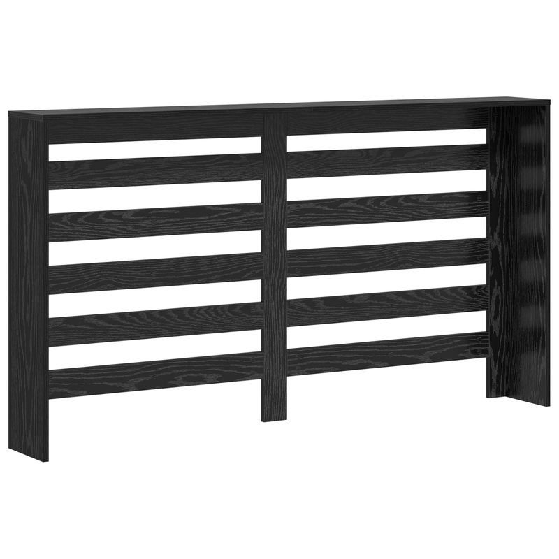 Casa si Gradina - Termice - Calorifere si accesorii - Accesorii calorifere - Husa de radiator stejar negru 149x20x82 cm lemn ingenierat - Infinity.ro