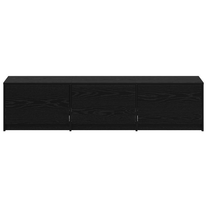 Casa si Gradina - Mobilier - Comode si corpuri - Comode - Cabinet TV cu LED Stejar Negru 162.5x34x40 cm Lemn prelucrat - Infinity.ro