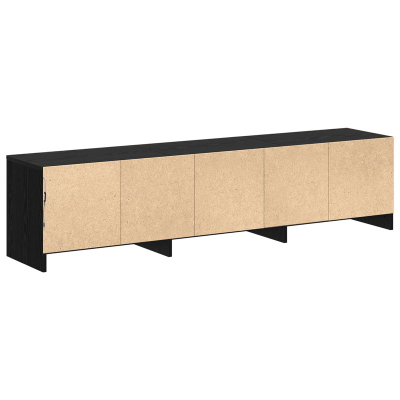 Casa si Gradina - Mobilier - Comode si corpuri - Comode - Cabinet TV cu LED Stejar Negru 162.5x34x40 cm Lemn prelucrat - Infinity.ro