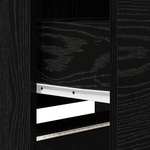 Casa si Gradina - Mobilier - Comode si corpuri - Comode - Cabinet TV cu LED Stejar Negru 162.5x34x40 cm Lemn prelucrat - Infinity.ro