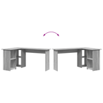 Casa si Gradina - Mobilier - Mese si birouri - Birouri - Birou Gri Gri Sonoma MDF Mediu Depozitare Birou - Infinity.ro