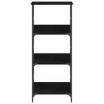 Casa si Gradina - Mobilier - Biblioteci si rafturi - Biblioteci - Biblioteca, stejar negru, 50x33x117,5 cm, lemn prelucrat & otel - Infinity.ro