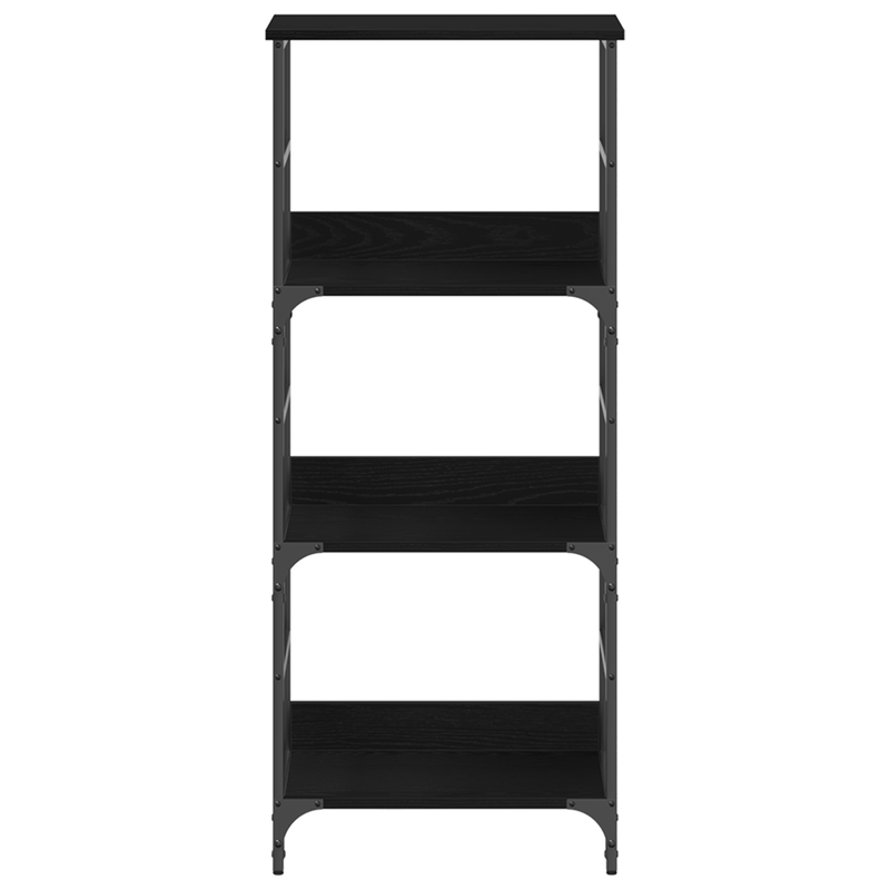 Casa si Gradina - Mobilier - Biblioteci si rafturi - Biblioteci - Biblioteca, stejar negru, 50x33x117,5 cm, lemn prelucrat & otel - Infinity.ro