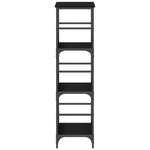 Casa si Gradina - Mobilier - Biblioteci si rafturi - Biblioteci - Biblioteca, stejar negru, 50x33x117,5 cm, lemn prelucrat & otel - Infinity.ro